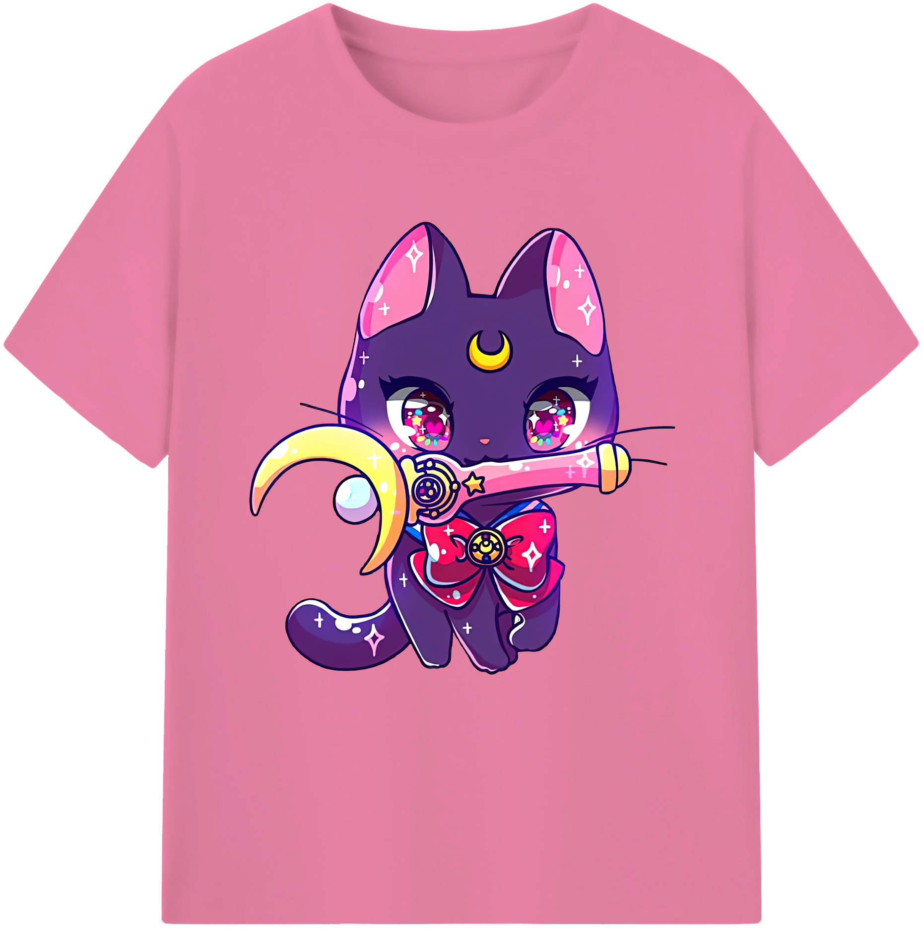 （画像用） 美少女戦士セーラームーン Sailor Moon 綿100％半袖Tシャツ（フロントプリント）
